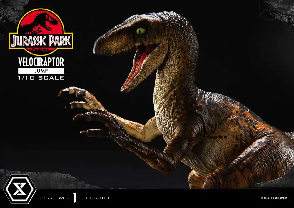 Jurassic Park Prime Collectibles kip 1/10 Velociraptor Jump 21 cm fotografija izdelka