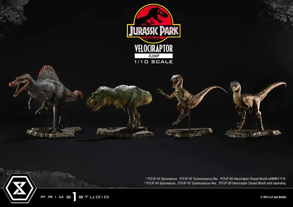 Jurassic Park Prime Collectibles kip 1/10 Velociraptor Jump 21 cm fotografija izdelka