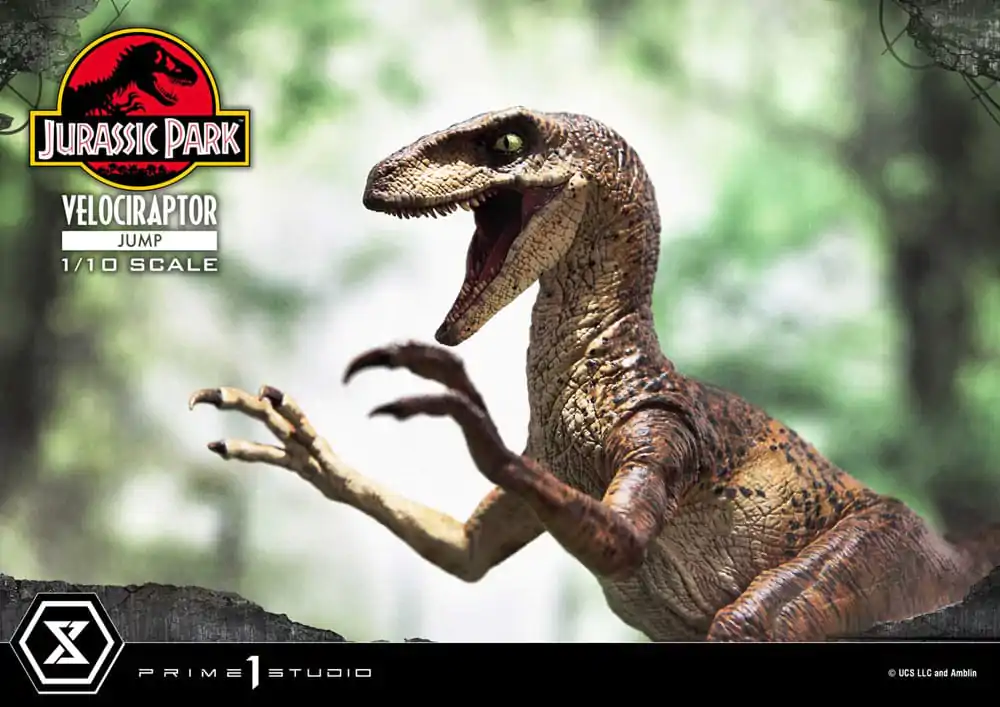 Jurassic Park Prime Collectibles kip 1/10 Velociraptor Jump 21 cm fotografija izdelka