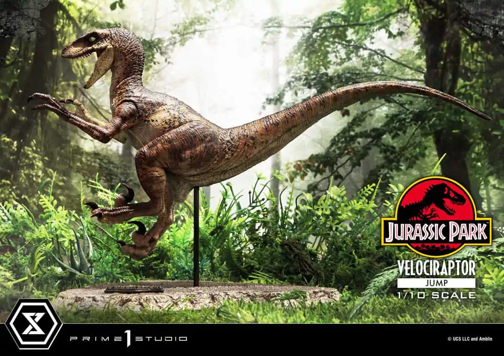 Jurassic Park Prime Collectibles kip 1/10 Velociraptor Jump 21 cm fotografija izdelka