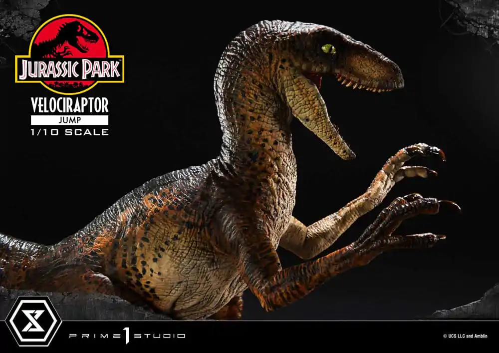 Jurassic Park Prime Collectibles kip 1/10 Velociraptor Jump 21 cm fotografija izdelka