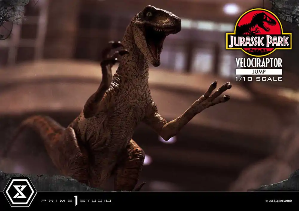 Jurassic Park Prime Collectibles kip 1/10 Velociraptor Jump 21 cm fotografija izdelka