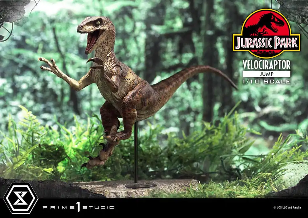 Jurassic Park Prime Collectibles kip 1/10 Velociraptor Jump 21 cm fotografija izdelka