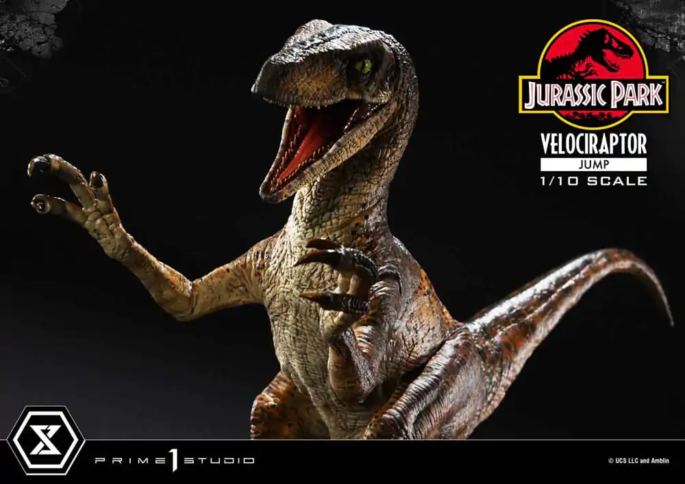 Jurassic Park Prime Collectibles kip 1/10 Velociraptor Jump 21 cm fotografija izdelka