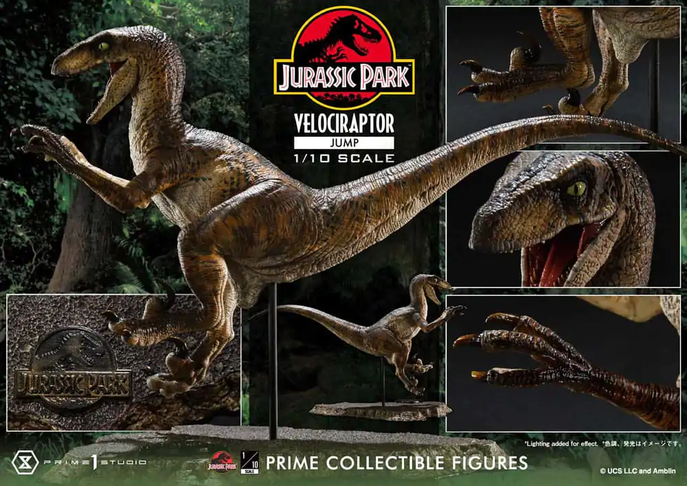 Jurassic Park Prime Collectibles kip 1/10 Velociraptor Jump 21 cm fotografija izdelka