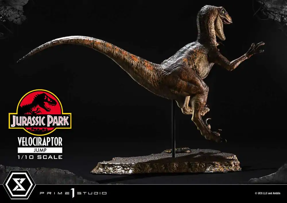 Jurassic Park Prime Collectibles kip 1/10 Velociraptor Jump 21 cm fotografija izdelka