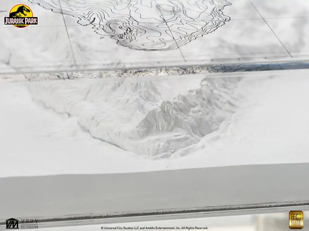 Jurassic Park Topografska Karta Isla Nublar fotografija izdelka