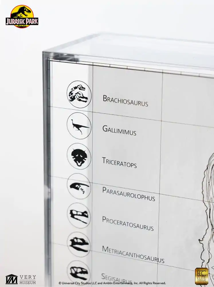 Jurassic Park Topografska Karta Isla Nublar fotografija izdelka