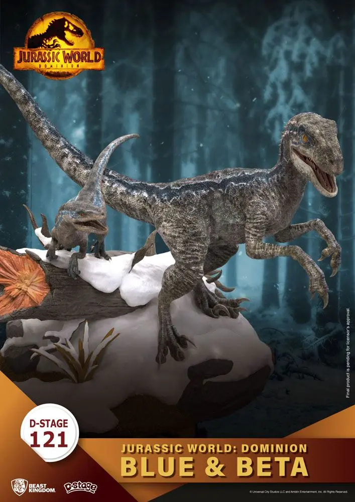 Jurassic World: Dominion D-Stage PVC Diorama Blue & Beta 13 cm fotografija izdelka