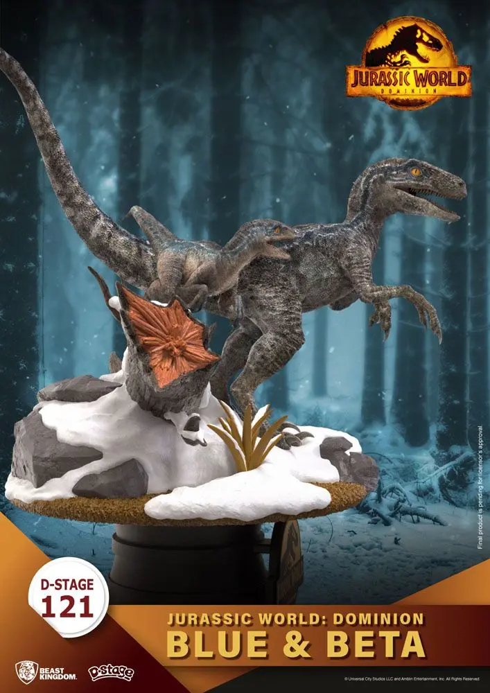 Jurassic World: Dominion D-Stage PVC Diorama Blue & Beta 13 cm fotografija izdelka
