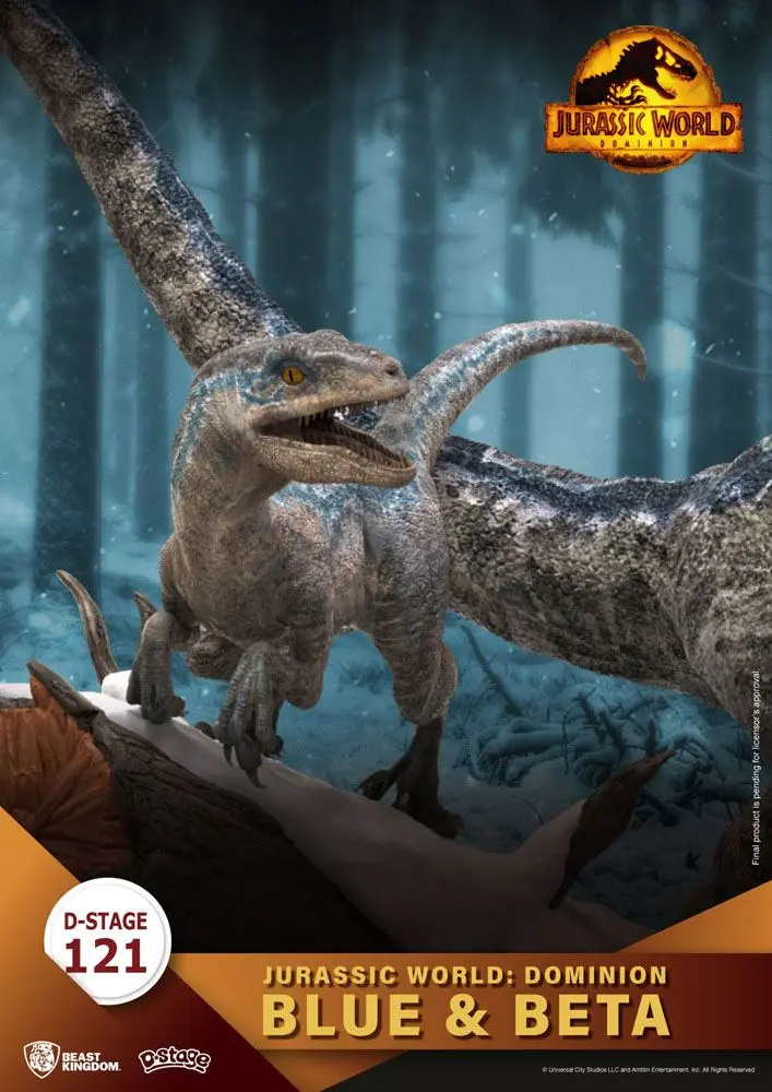 Jurassic World: Dominion D-Stage PVC Diorama Blue & Beta 13 cm fotografija izdelka