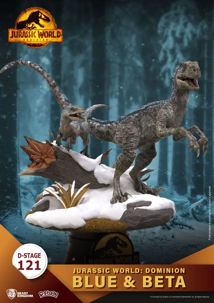 Jurassic World: Dominion D-Stage PVC Diorama Blue & Beta 13 cm fotografija izdelka