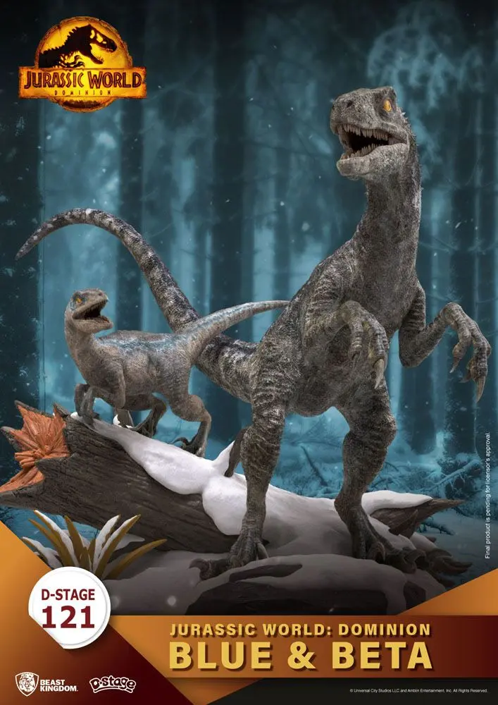 Jurassic World: Dominion D-Stage PVC Diorama Blue & Beta 13 cm fotografija izdelka