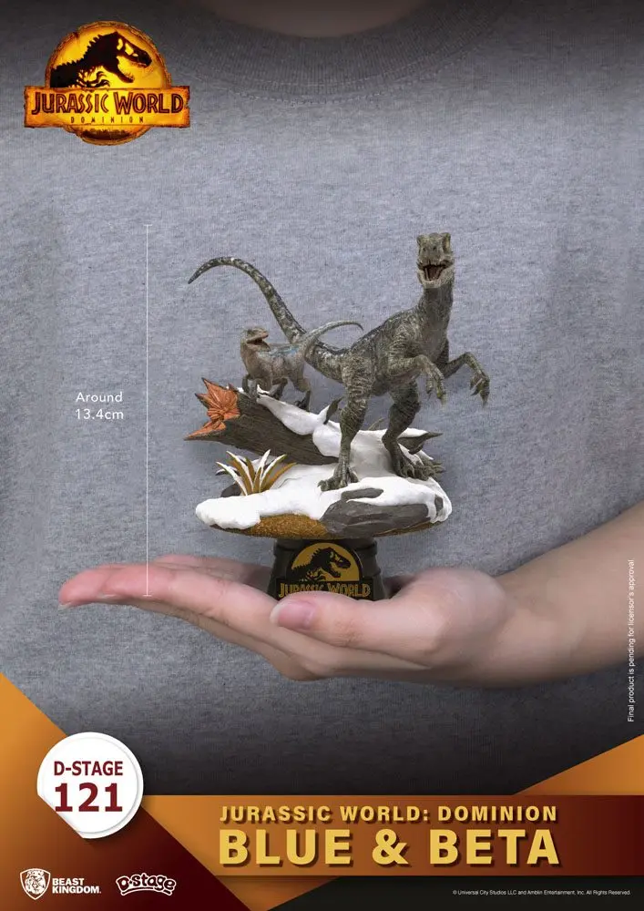Jurassic World: Dominion D-Stage PVC Diorama Blue & Beta 13 cm fotografija izdelka