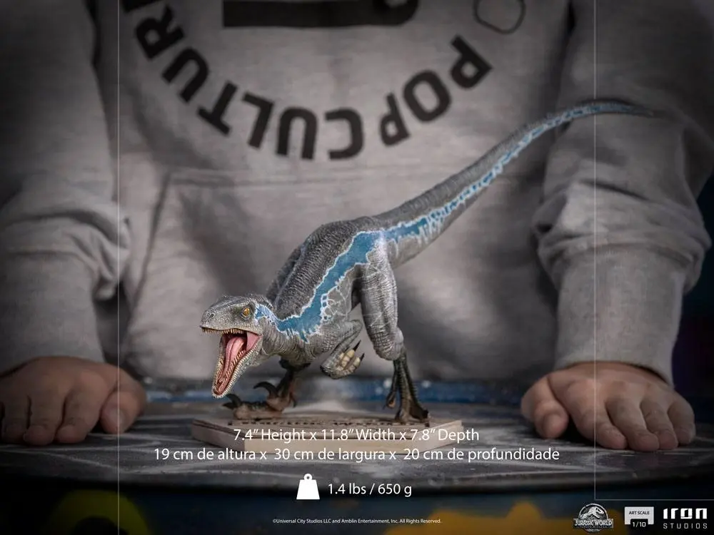 Jurassic World Fallen Kingdom Art Scale Kip 1/10 Blue 19 cm fotografija izdelka