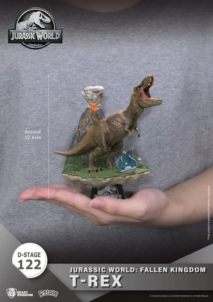 Jurassic World: Fallen Kingdom D-Stage PVC Diorama T-Rex 13 cm fotografija izdelka
