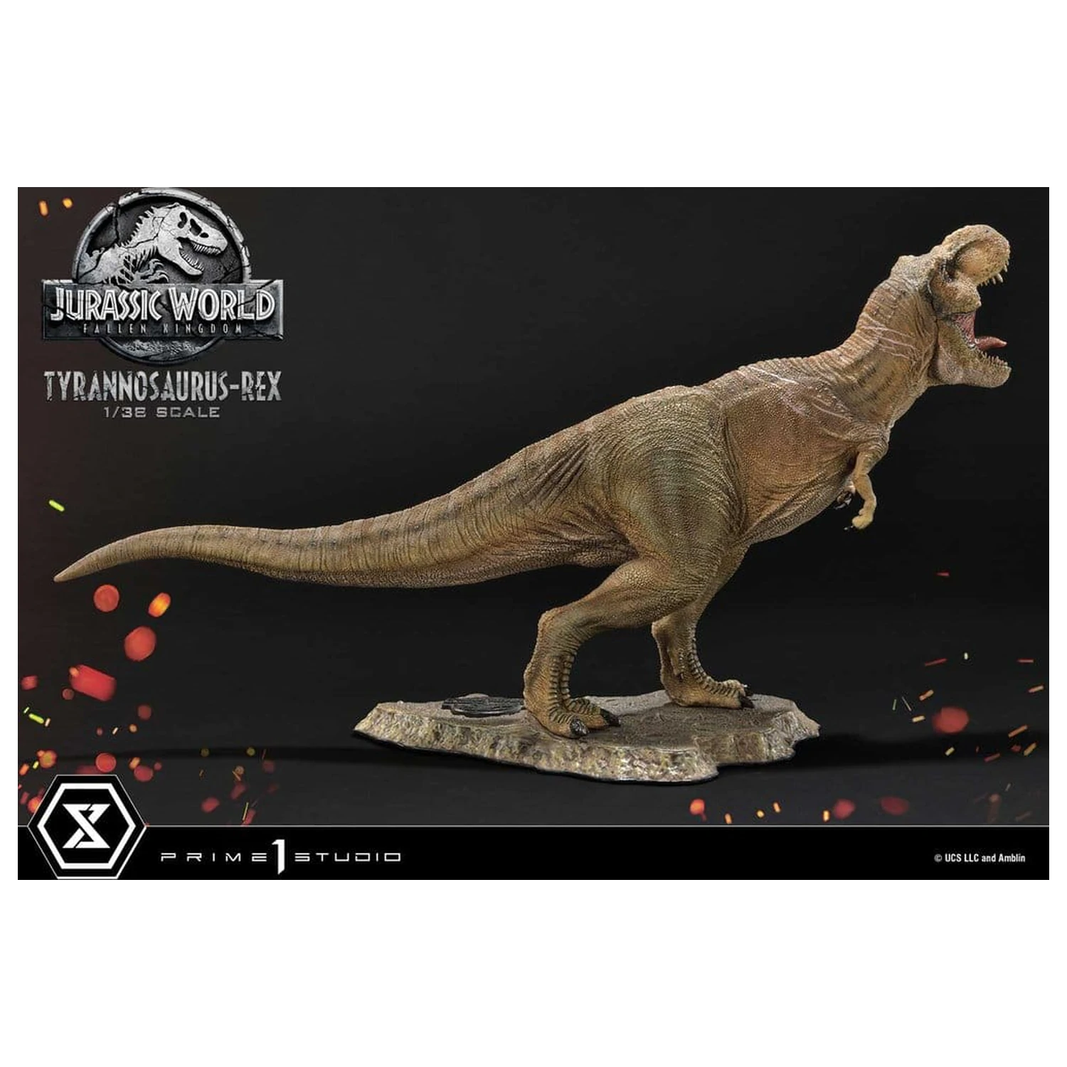 Jurassic World: Fallen Kingdom (Film) Prime Collectible Figures kip 1/38 Tyrannosaurus Rex 23 cm fotografija izdelka