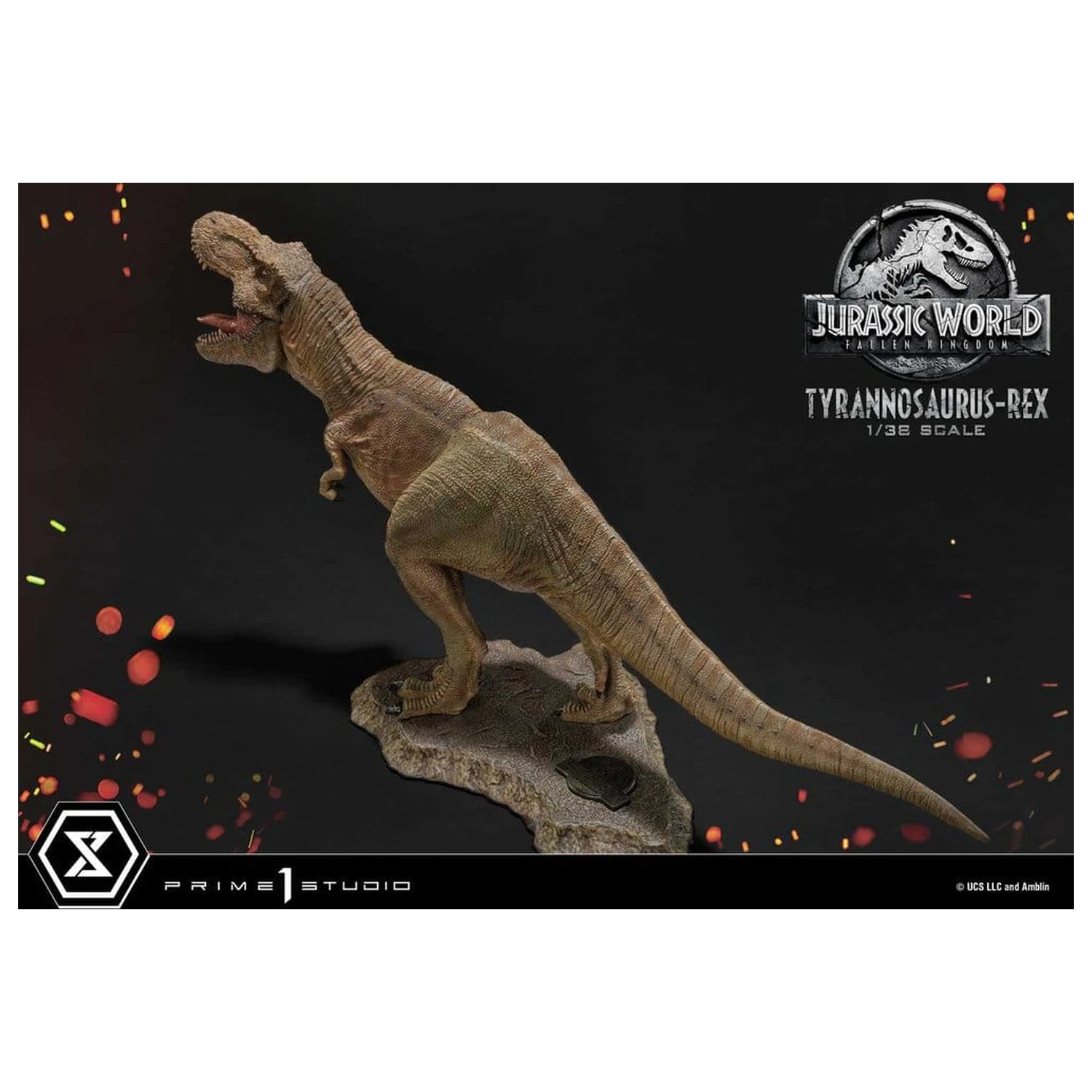 Jurassic World: Fallen Kingdom (Film) Prime Collectible Figures kip 1/38 Tyrannosaurus Rex 23 cm fotografija izdelka