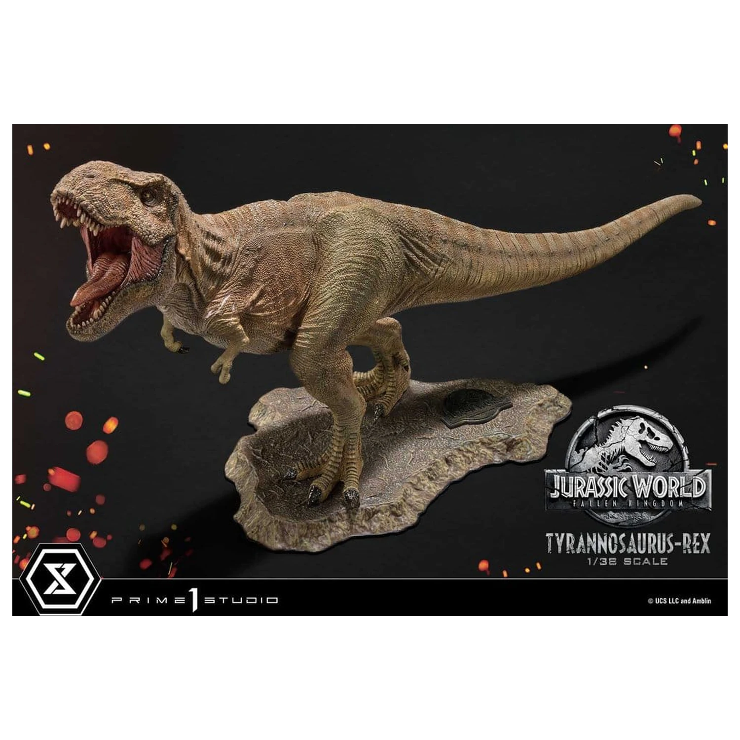 Jurassic World: Fallen Kingdom (Film) Prime Collectible Figures kip 1/38 Tyrannosaurus Rex 23 cm fotografija izdelka