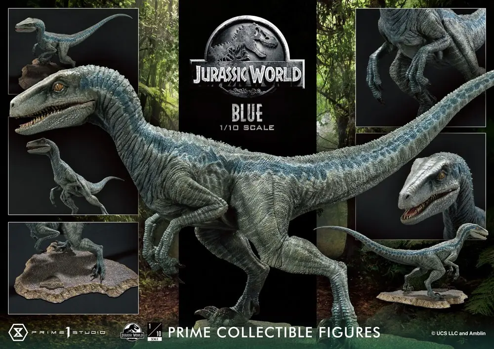 Jurassic World: Fallen Kingdom Prime Collectibles Kip 1/10 Blue (Open Mouth Version) 17 cm fotografija izdelka