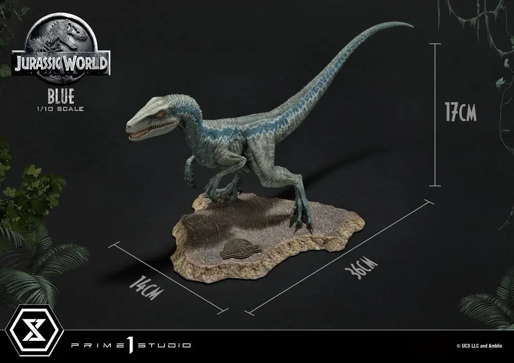 Jurassic World: Fallen Kingdom Prime Collectibles Kip 1/10 Blue (Open Mouth Version) 17 cm fotografija izdelka