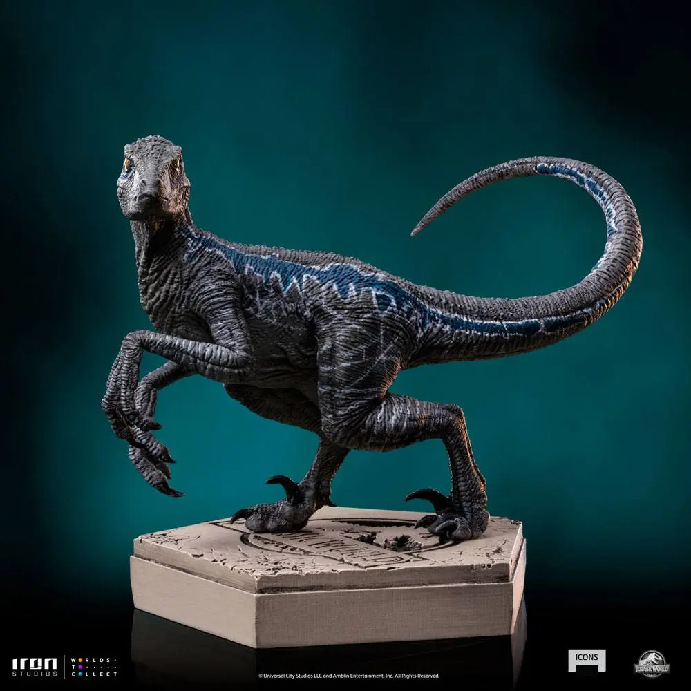 Jurassic World Icons Kip Velociraptor B Blue 7 cm fotografija izdelka