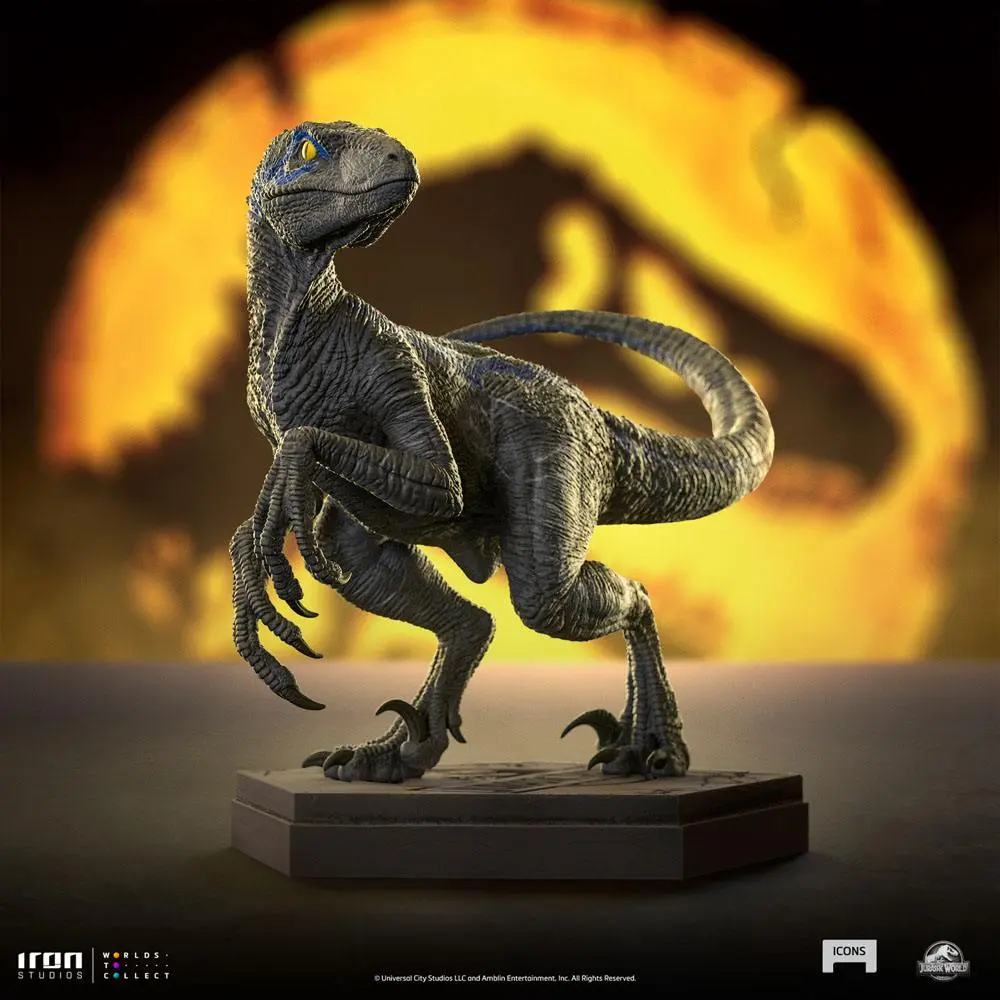 Jurassic World Icons Kip Velociraptor B Blue 7 cm fotografija izdelka