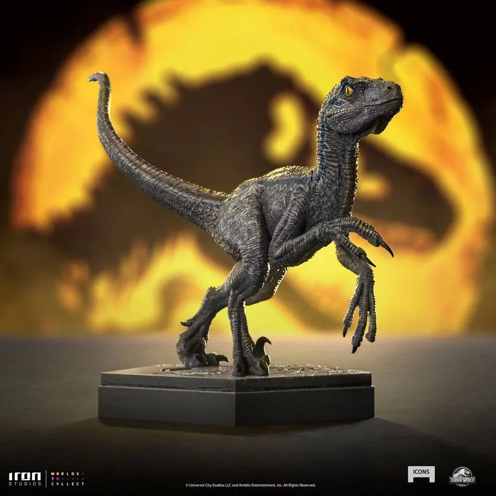 Jurassic World Icons Kip Velociraptor Blue 9 cm fotografija izdelka