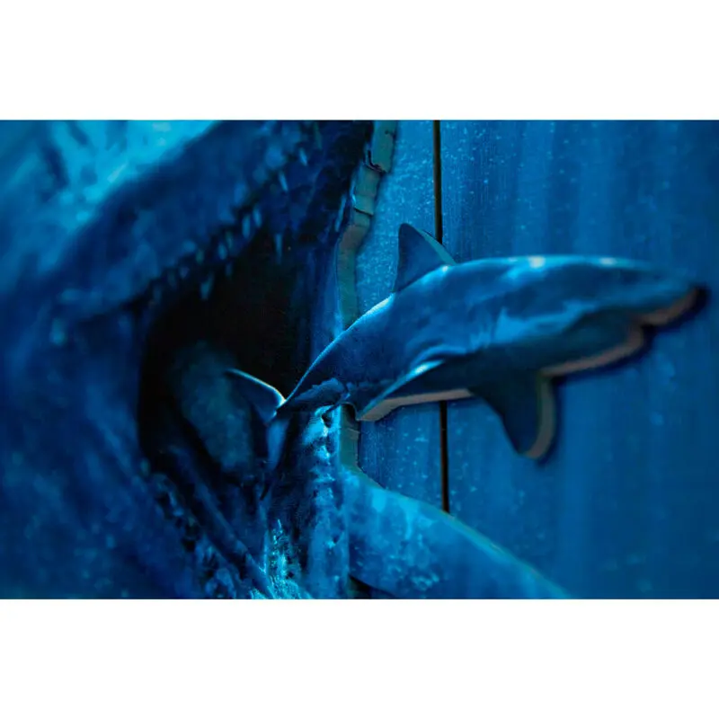 Jurassic World Mossasaurus Woodart 3D tisk leseni znak fotografija izdelka