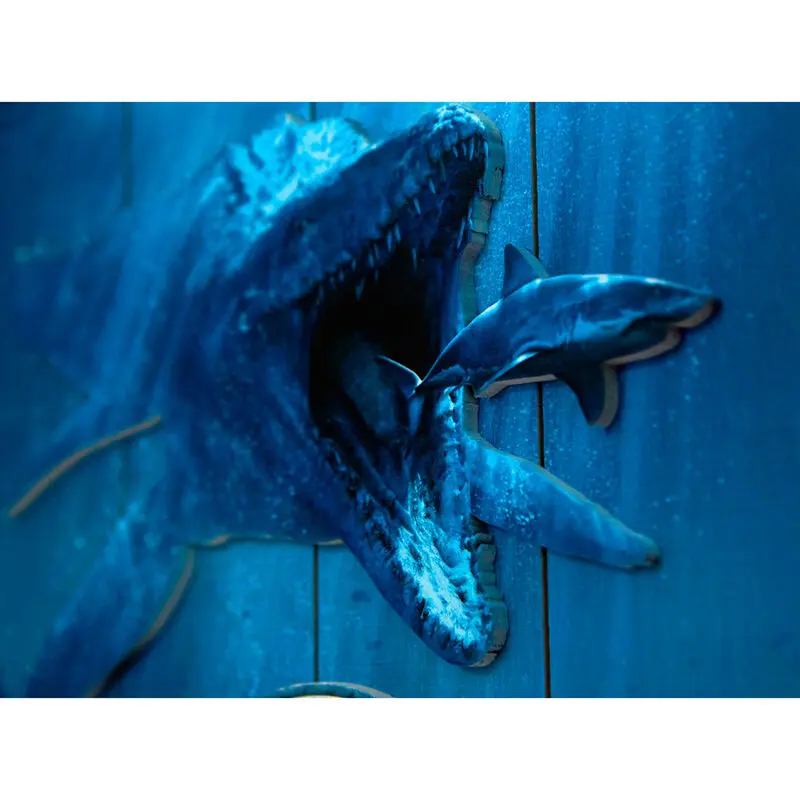 Jurassic World Mossasaurus Woodart 3D tisk leseni znak fotografija izdelka