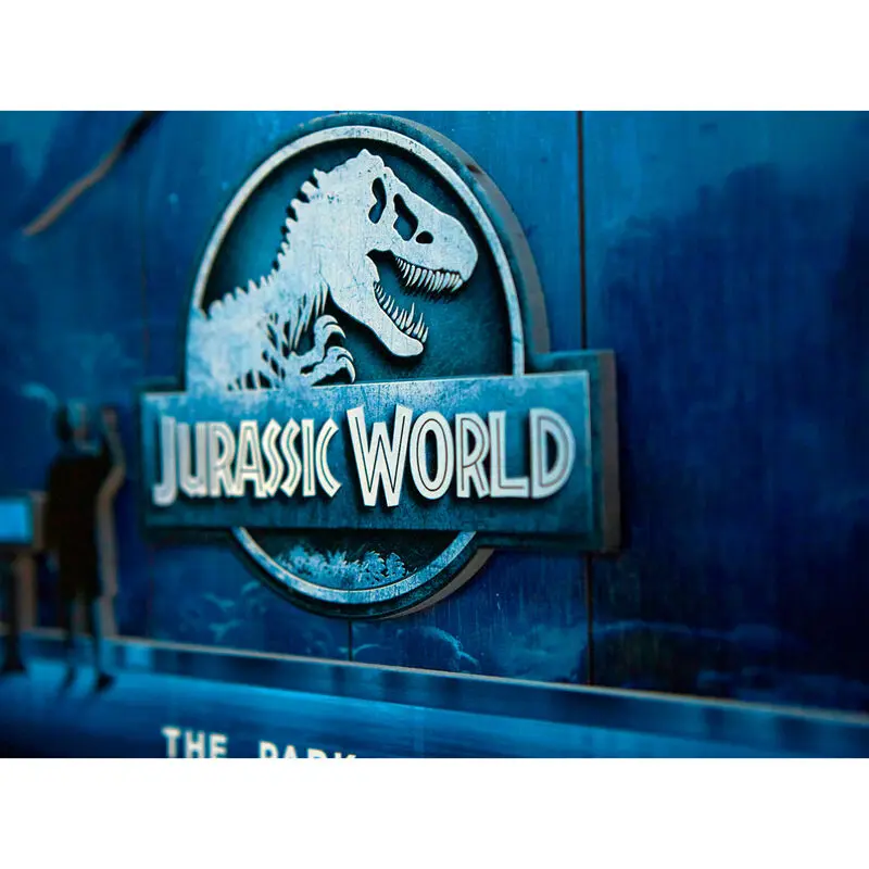 Jurassic World Mossasaurus Woodart 3D tisk leseni znak fotografija izdelka