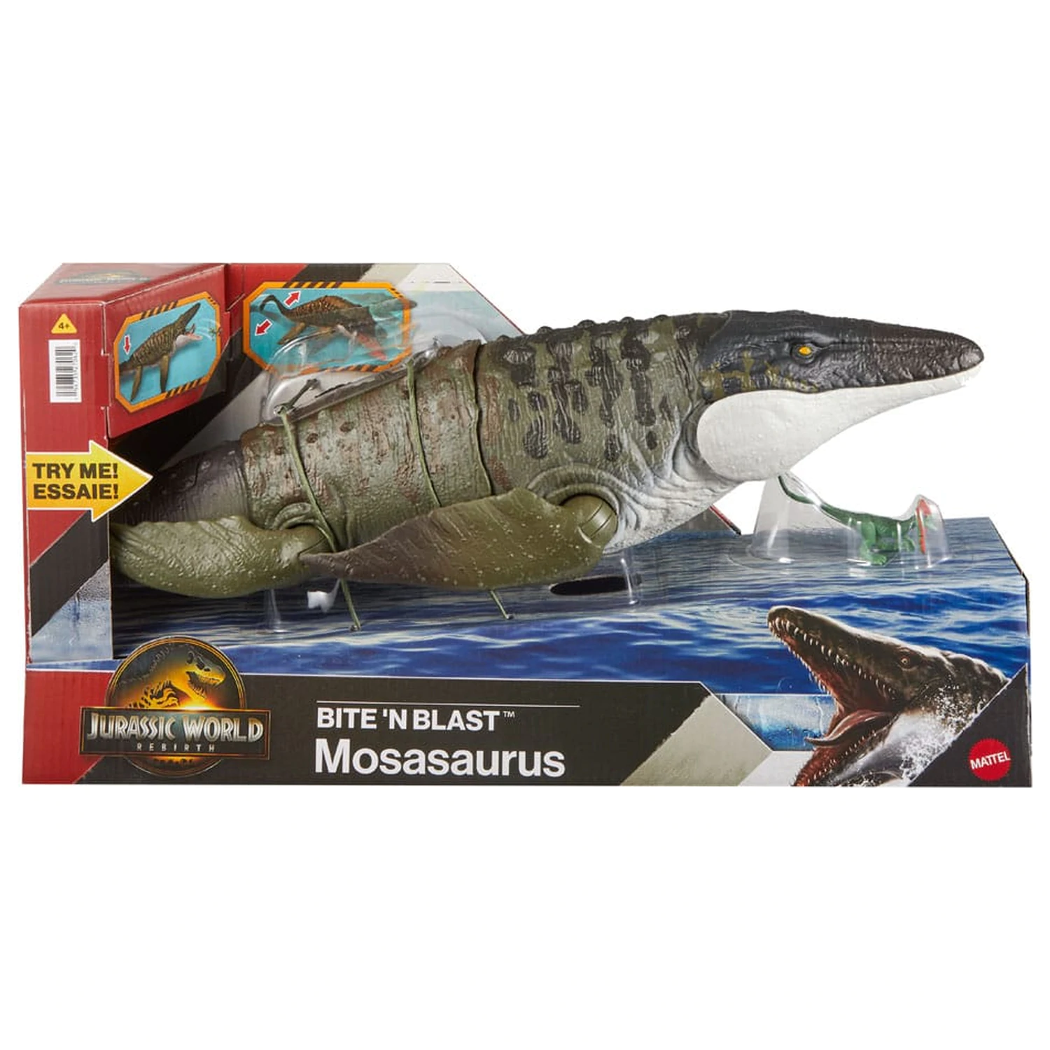 Jurassic World: Rebirth Akcijska figura Bite 'n Blast Mosasaurus 65 cm fotografija izdelka