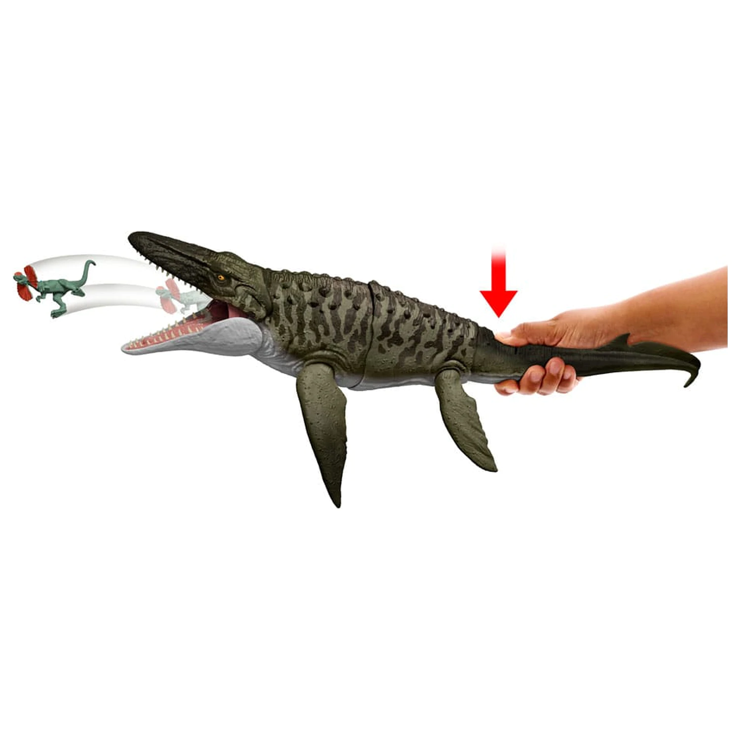 Jurassic World: Rebirth Akcijska figura Bite 'n Blast Mosasaurus 65 cm fotografija izdelka