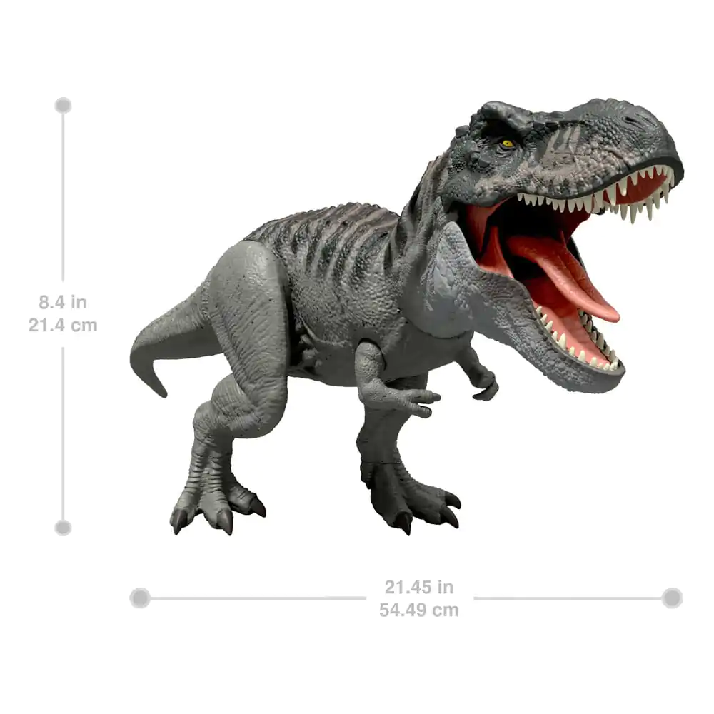 Jurassic World Rebirth akcijska figura z zvočno močjo požrešen Tyrannosaurus Rex 21 cm fotografija izdelka