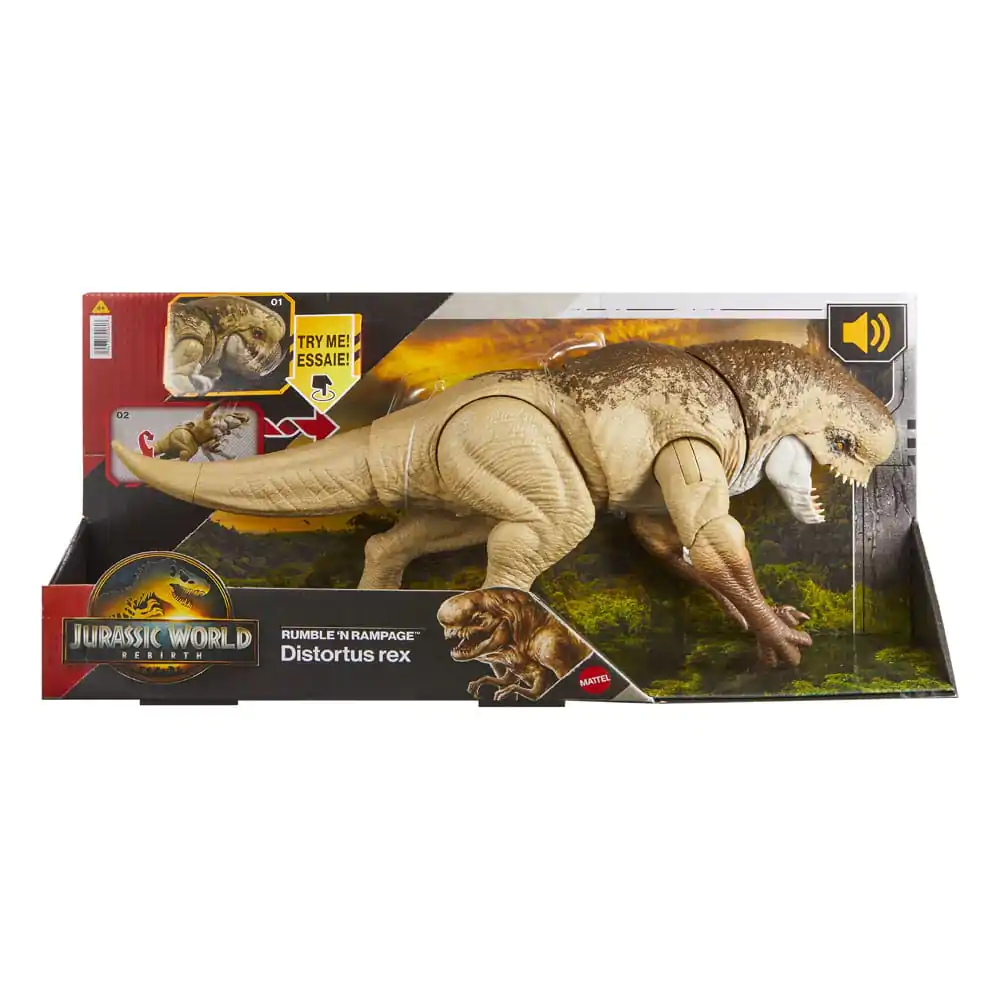 Jurassic World: Rebirth Action Figure Rumble N Rampage Distortus Rex fotografija izdelka
