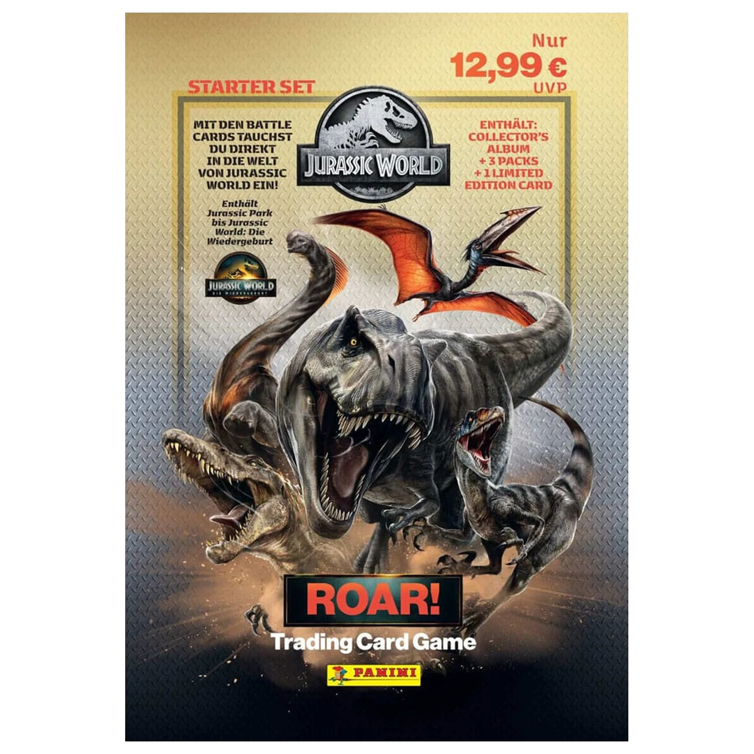 Jurassic World Roar karte za menjavo, začetni paket *nemška različica* fotografija izdelka