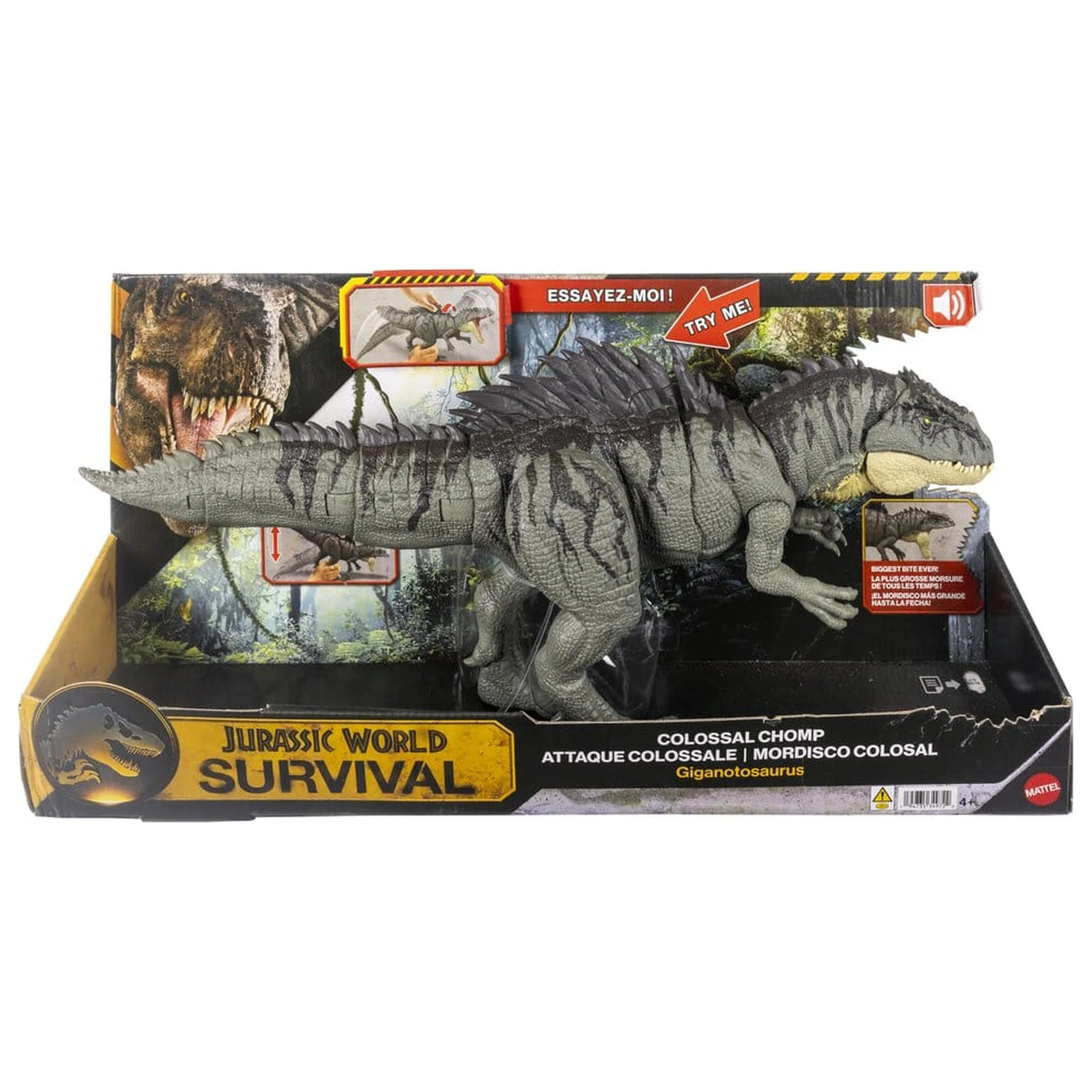 Jurassic World: Survival Action figura Colossal Chomp Giganotosaurus 71 cm fotografija izdelka