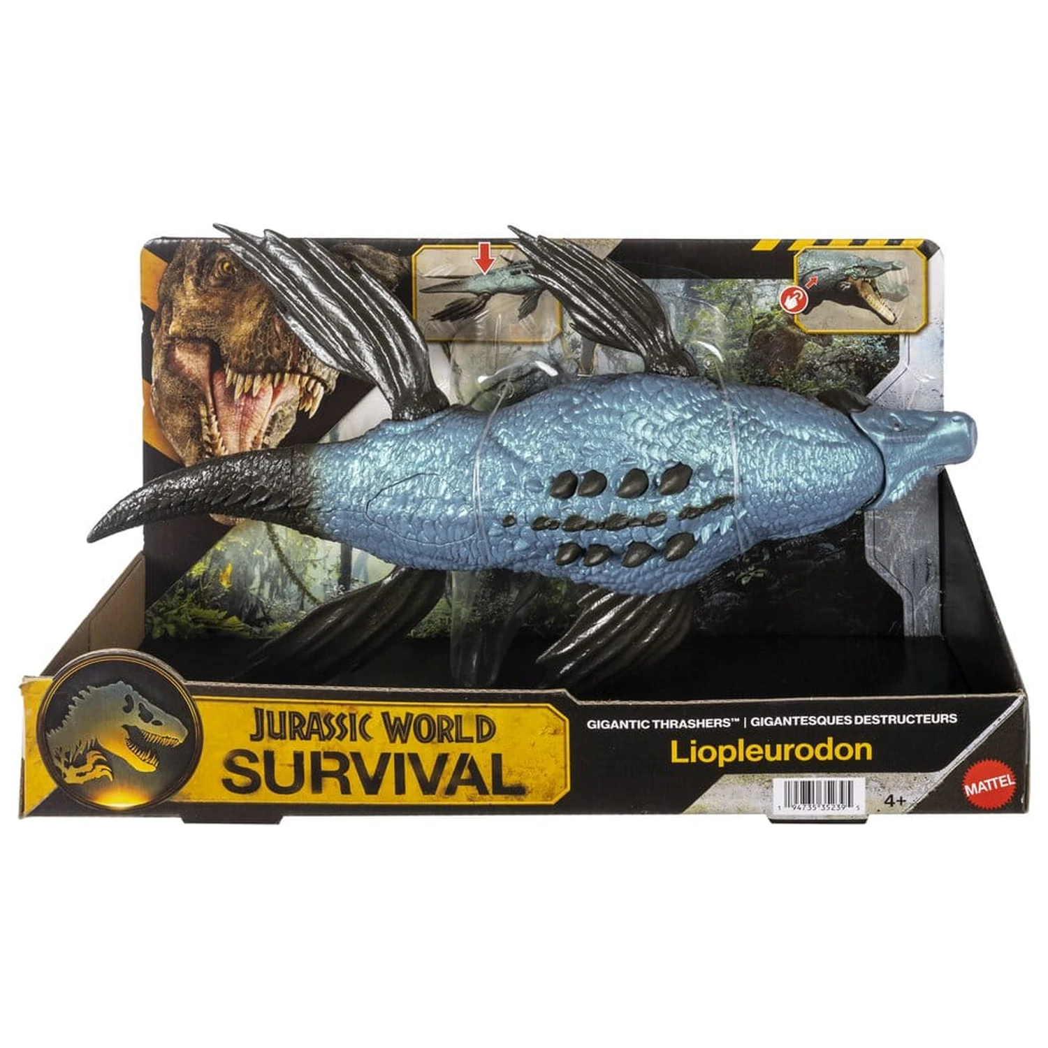 Jurassic World: Survival Akcijska figura Gigantic Thrashers Liopleurodon 30 cm fotografija izdelka