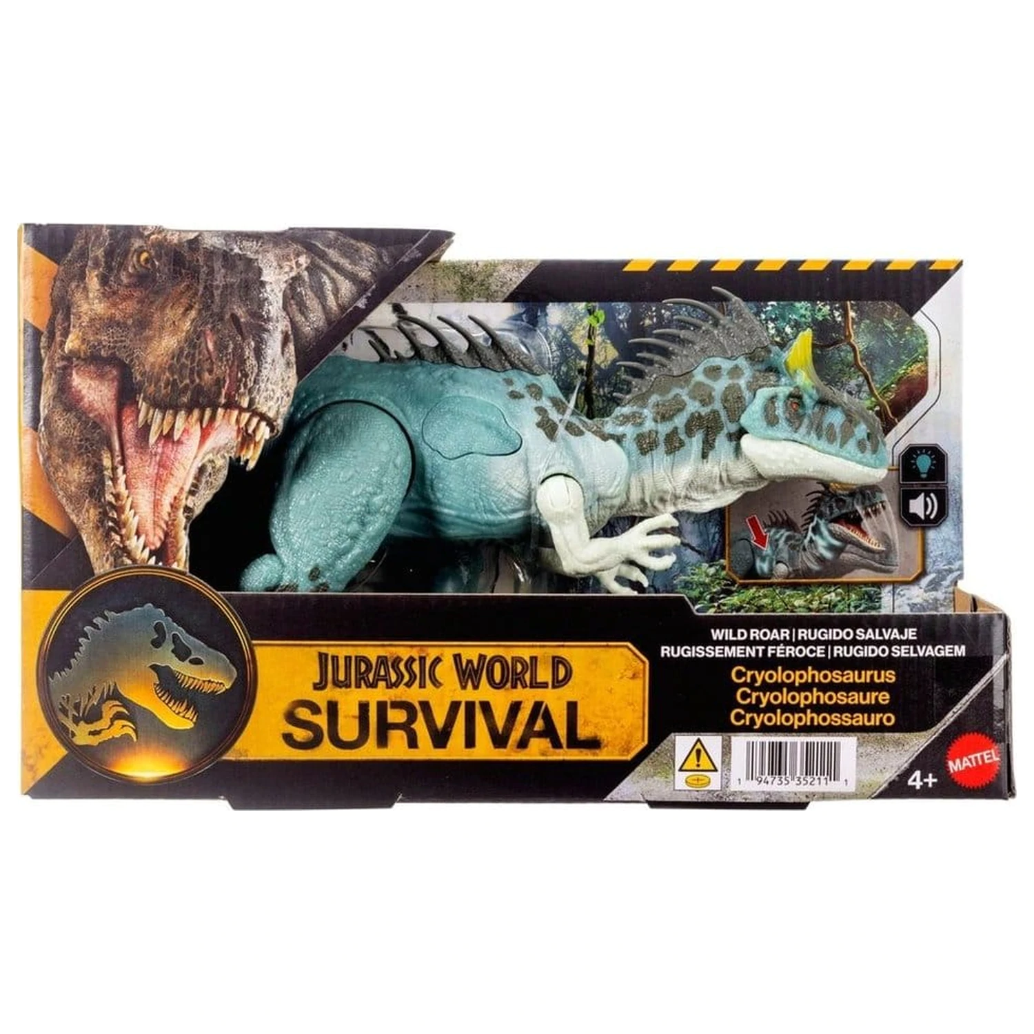 Jurassic World: Survival Action Figure Wild Roar Cryolophosaurus 37 cm fotografija izdelka