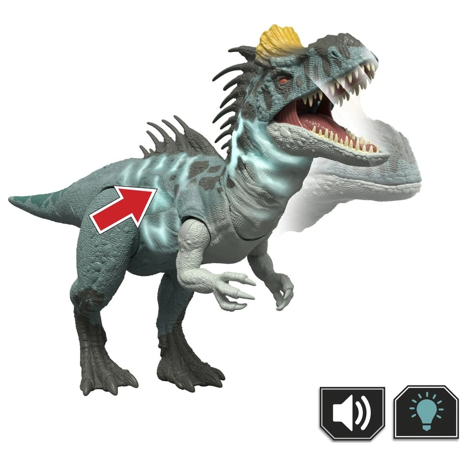 Jurassic World: Survival Action Figure Wild Roar Cryolophosaurus 37 cm fotografija izdelka