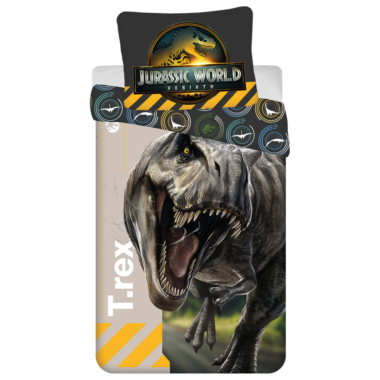 Jurassic World T-Rex prevleka za odejo fotografija izdelka