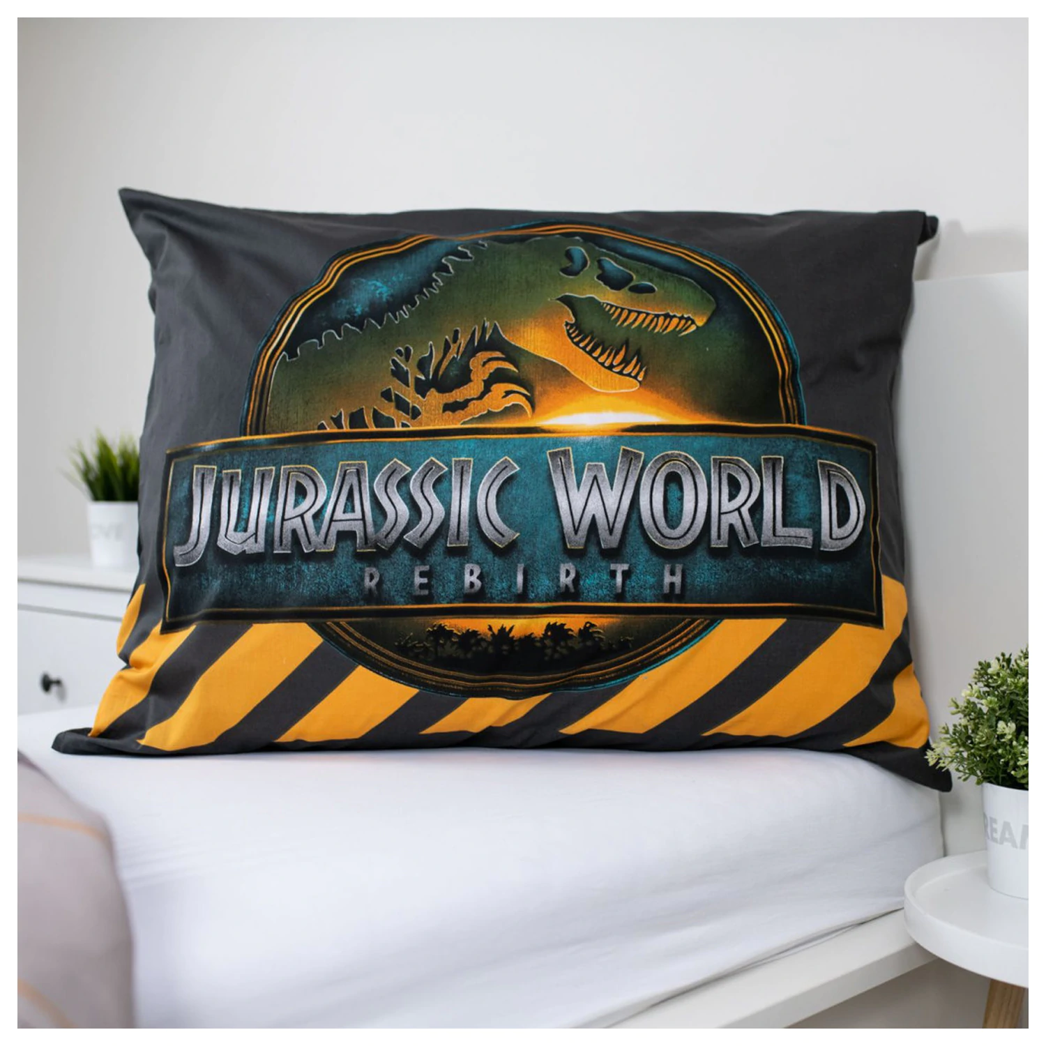 Jurassic World T-Rex prevleka za odejo fotografija izdelka