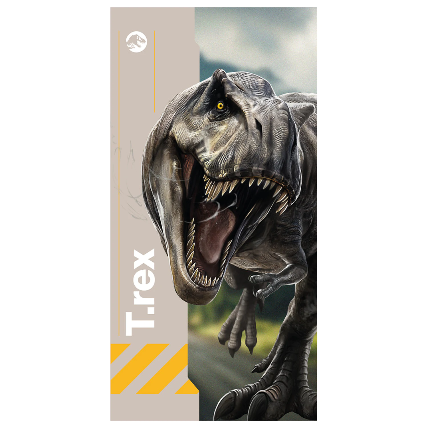 Jurassic World T-Rex brisača 70x140cm fotografija izdelka