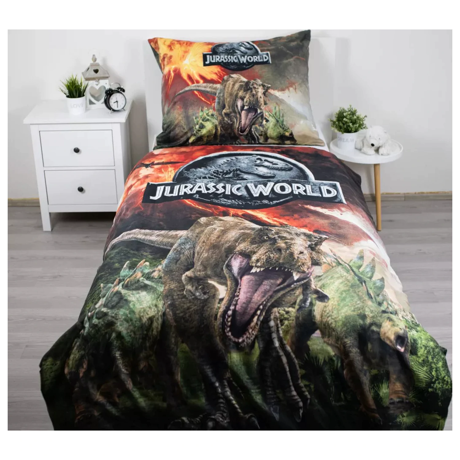 Jurassic World Volcano prevleka za odejo fotografija izdelka