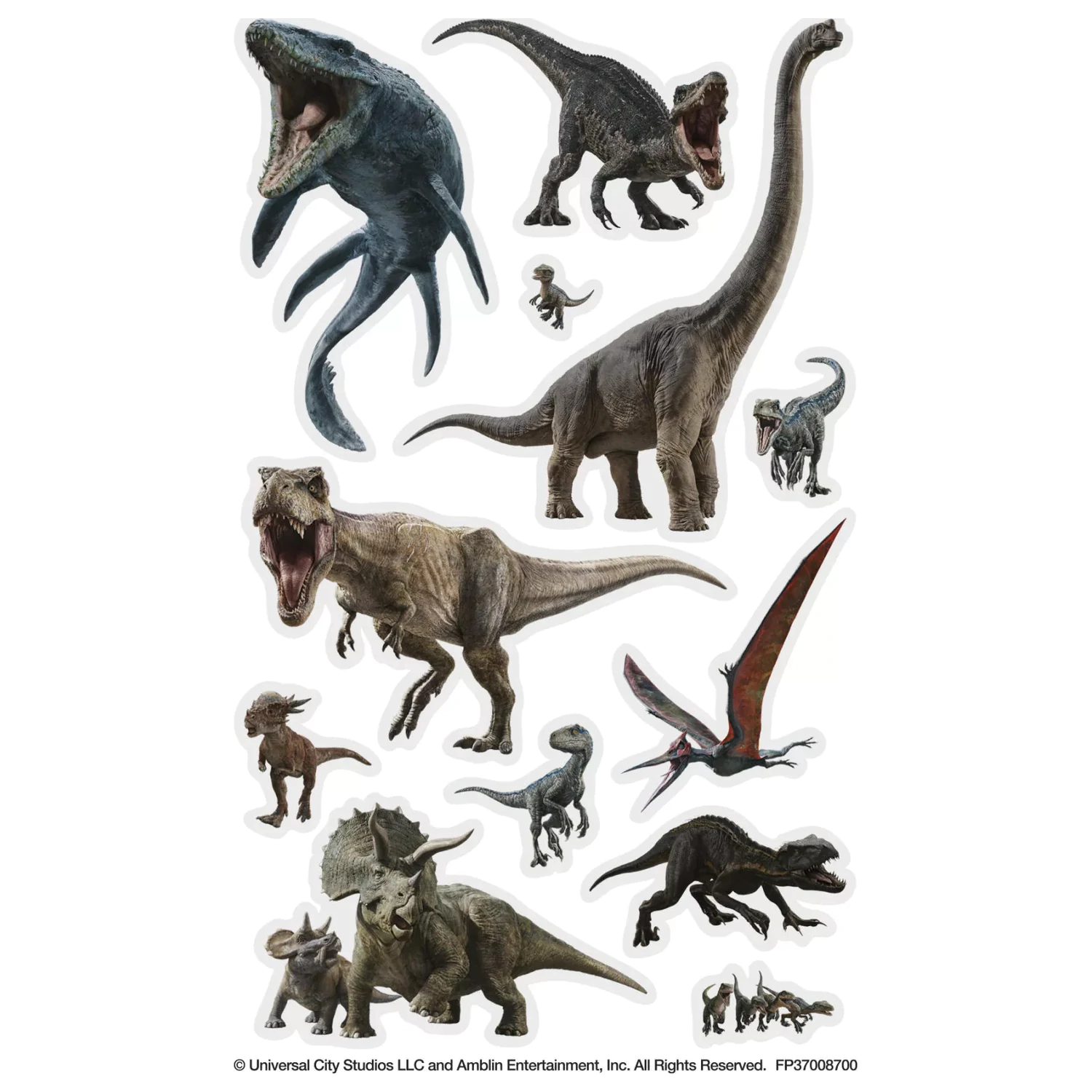 Jurassic World Wild Tattoo, 12-delni komplet fotografija izdelka