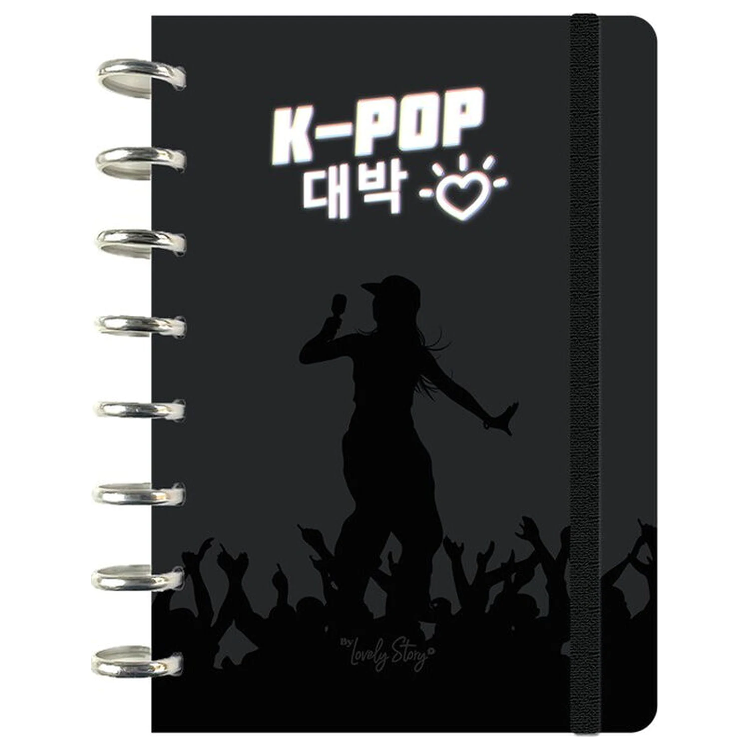 K-Pop Black A5 zvezek fotografija izdelka
