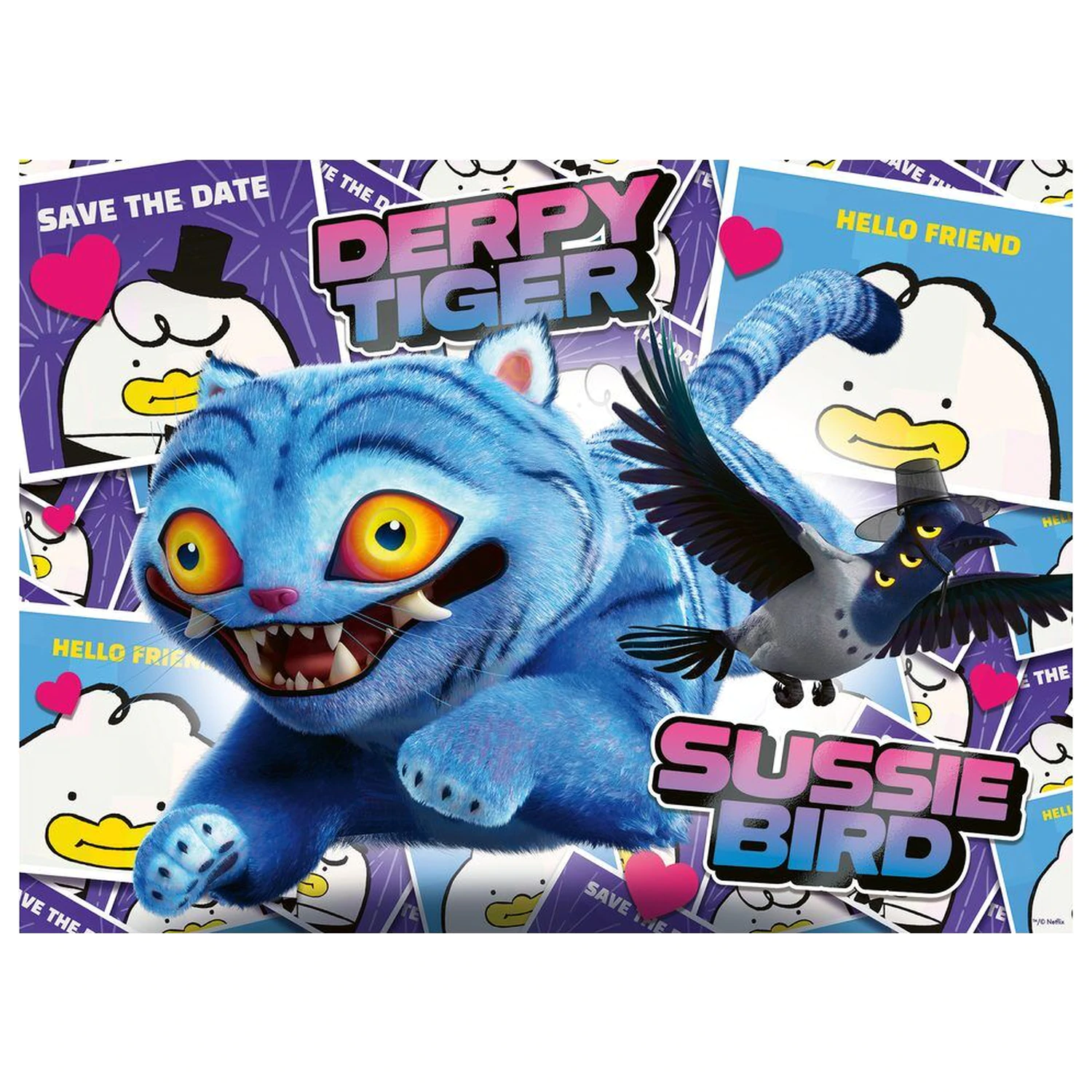 K-Pop Demon Hunters Derpy & Sussie XXL sestavljanka 100 kosov fotografija izdelka