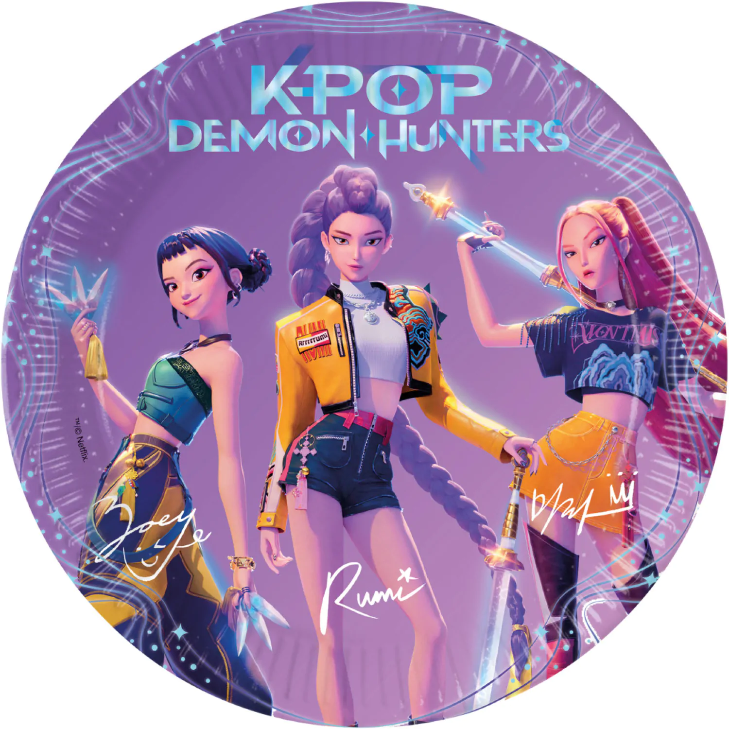 K-POP Demon Hunters Party Papirnat krožnik komplet fotografija izdelka