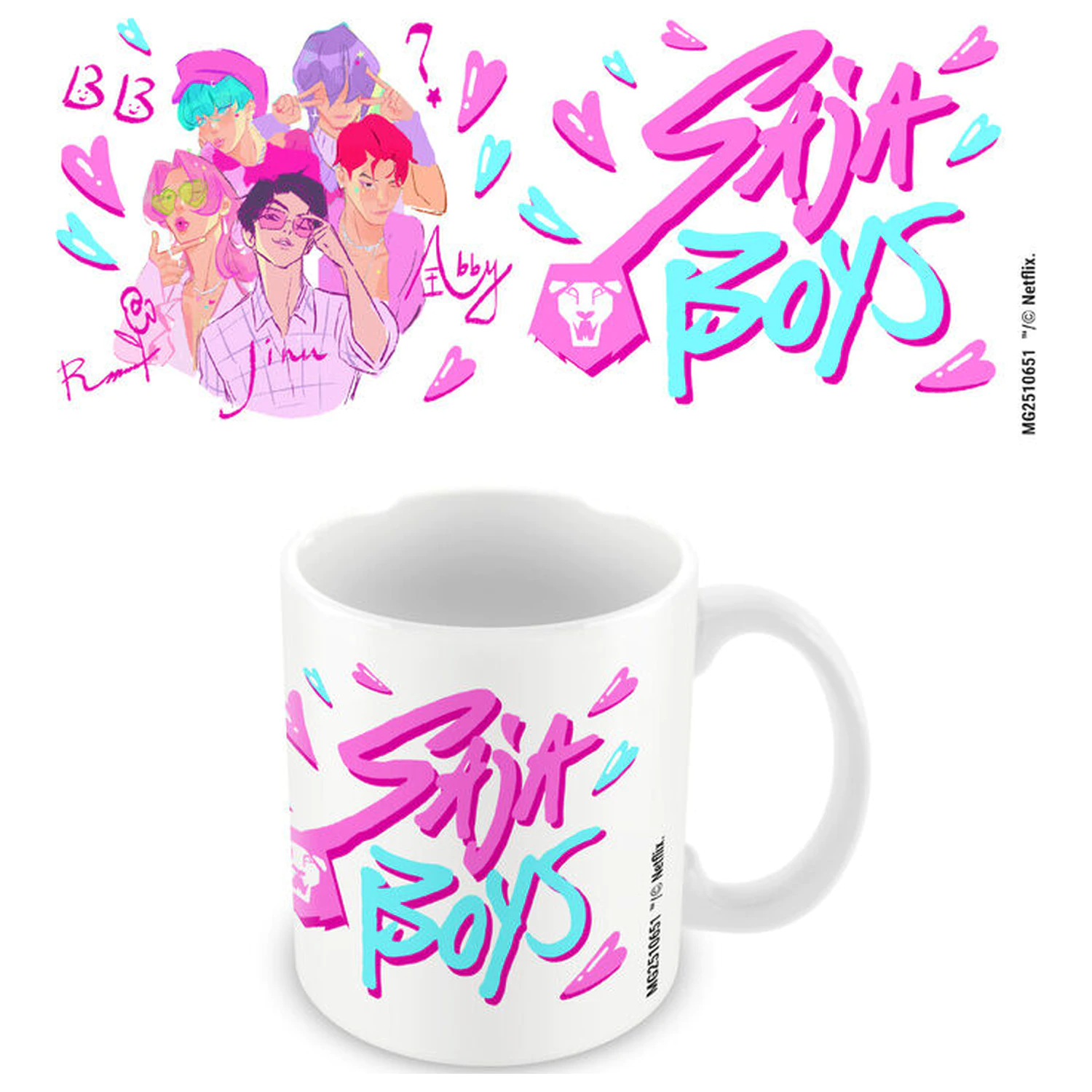 K-Pop Demon Hunters Saja Boys skodelica 325ml fotografija izdelka