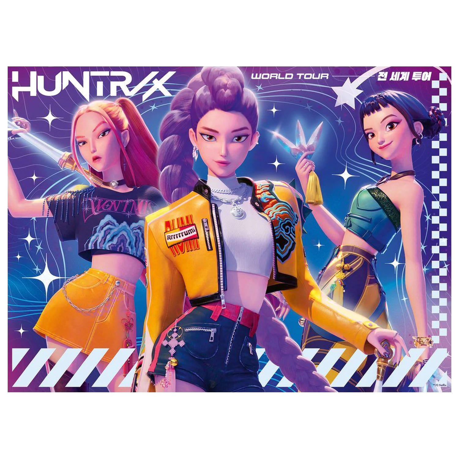 K-Pop Demon Hunters World Tour XXL sestavljanka 150 kosov fotografija izdelka